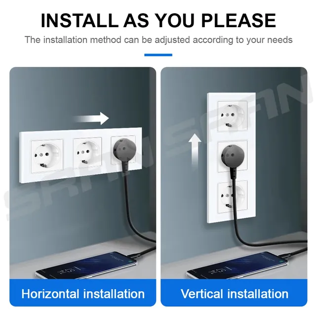 Interrupteur tactile wifi double voie prise schuko… – vue 4