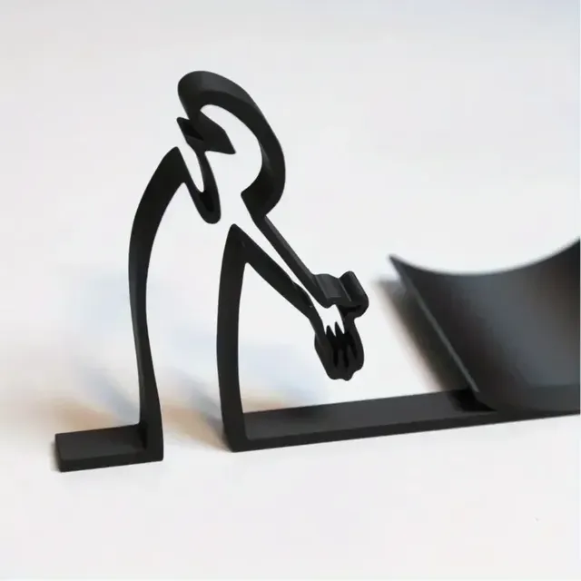 Porte rouleau papier toilette design minimaliste métal… – vue 3