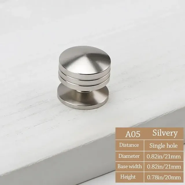 Bouton de tiroir d'armoire moleté Simple – vue 4