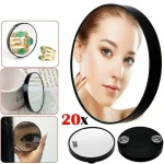 Miroir de maquillage rond grossissant 10X/20X/30X, outil cosmétique avec deux aspiration standardiser éliminer les pores d&rsquo;acné