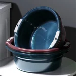 Bassin d&rsquo;eau épaissi Transparent polyvalent Durable antidérapant pratique douche et baignoire à linge bassin en plastique facile à nettoyer