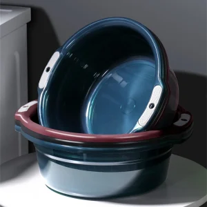 Bassin d’eau épaissi Transparent polyvalent Durable antidérapant pratique douche et baignoire à linge bassin en plastique facile à nettoyer Bassin d’eau épaissi Transparent polyvalent Durable antidérapant pratique douche et baignoire à linge bassin en plastique facile à nettoyer