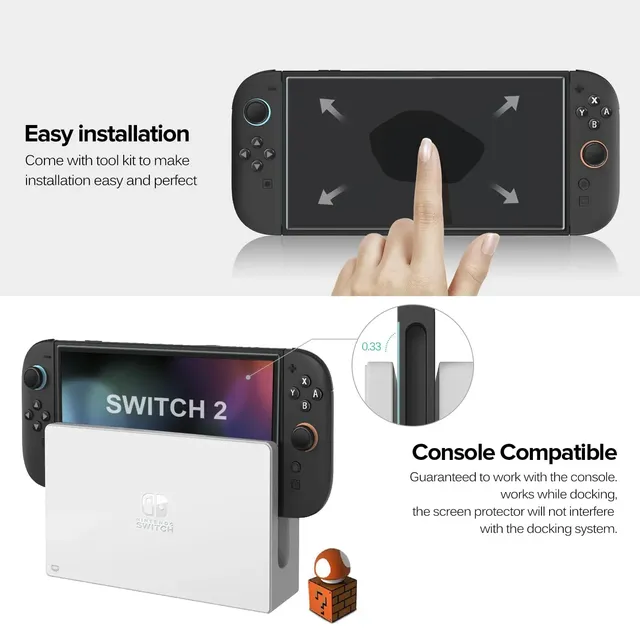 Protecteur d'écran en verre trempé pour Switch Nintendo… – vue 3