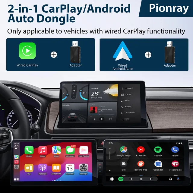 Adaptateur Carplay sans fil 2 en 1 – vue 2