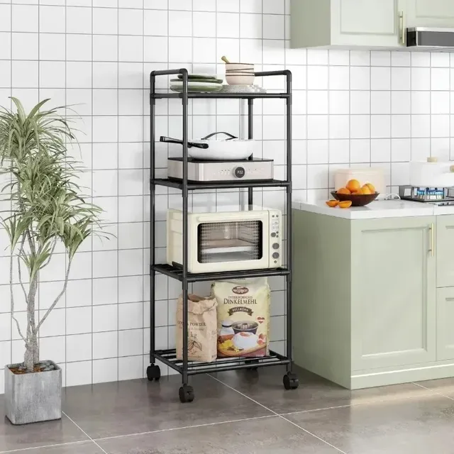 Étagère rangement cuisine cinq niveaux roulettes… – vue 6