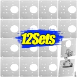 Plaque de réparation de charnière en acier inoxydable, Installation facile pour renfort de porte d&rsquo;armoire, support de fixation de meubles de cuisine, antirouille