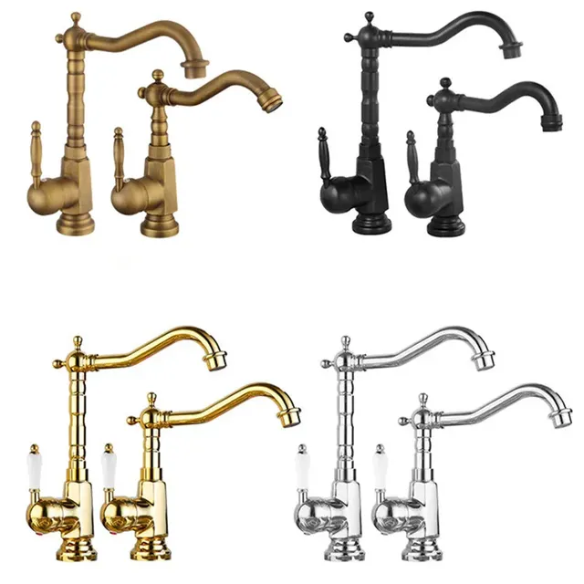 Robinet de lavabo en or – vue 6