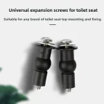 Vis de siège de toilette, charnières extensibles en caoutchouc, écrous de charge supérieur et inférieur, fixations de trou borgne de WC, accessoires de salle de bains de remplacement 1 pièces