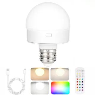 Ampoule LED rechargeable USB TypeC télécommande minuterie intensité…
