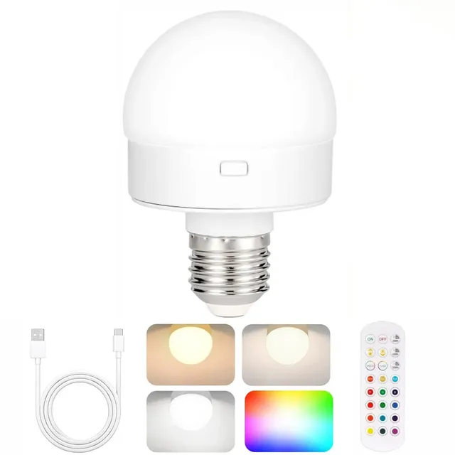 Ampoule LED rechargeable USB TypeC télécommande…