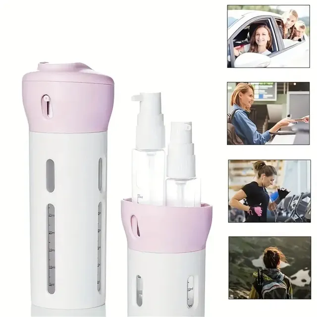 Flacon distributeur voyage portable rechargeable étanche… – vue 3
