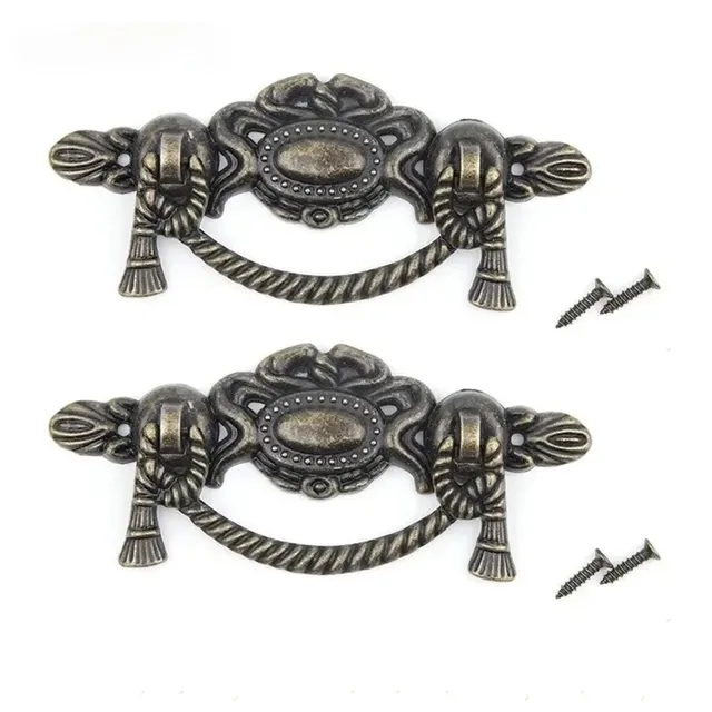 Poignée meuble rétro bouton armoire tiroirs bronze…