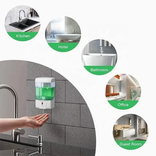 Distributeur automatique mural gel hydroalcoolique 700ml… – vue 6