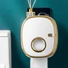 Distributeur mural papier toilette blanc doré rétro luxe… – vue 2