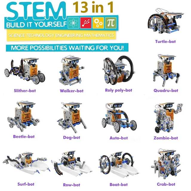Kits de robots solaires 13 en 1 – vue 2