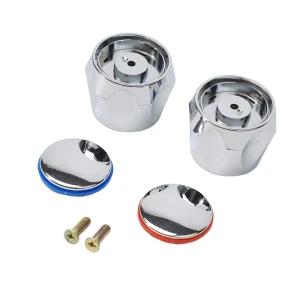 HOKit-Poignée de robinet avec 2 roues à main et 2 vis, accessoire d’arrosage HOKit-Poignée de robinet avec 2 roues à main et 2 vis, accessoire d’arrosage