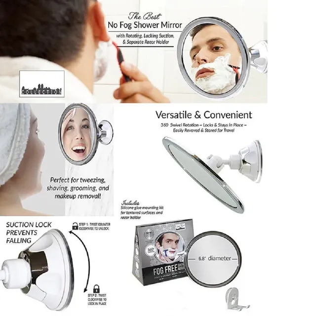 Miroir de maquillage sans buée avec support – vue 6