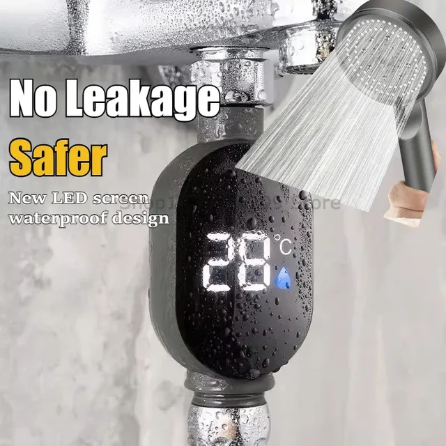 Thermomètre de douche d'eau domestique avec affichage… – vue 4