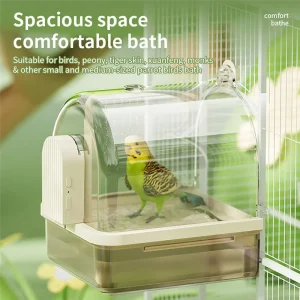 Les oiseaux utilisent des baignoires externes pour le bain des boîtes de bain pour perroquets Baignoires pour oiseaux avec transparence et baignoires de douche multifonctions Les oiseaux utilisent des baignoires externes pour le bain des boîtes de bain pour perroquets Baignoires pour oiseaux avec transparence et baignoires de douche multifonctions