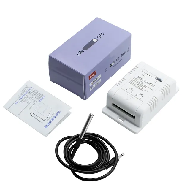 Interrupteur intelligent capteur température WiFi Tuya… – vue 6