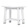 Bancs de douche HDPS, chaise de douche Durable, espaces de rangement à 2 niveaux et double poignées, tabouret étanche avec coussinets antidérapants pour le rasage