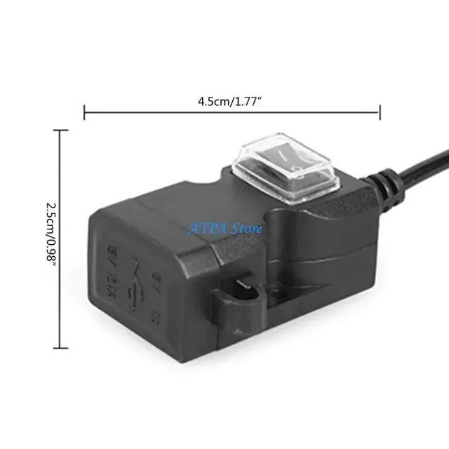 Chargeur USB guidon moto scooter bateau voiture double… – vue 6