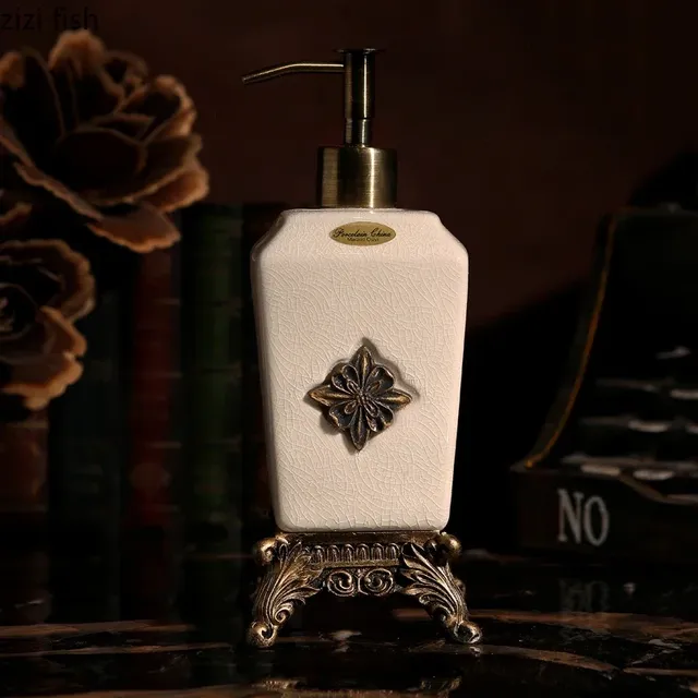 Distributeur de savon en céramique Portable