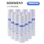Purificateur d&rsquo;eau de sédiments, cartouche de filtre avant, remplacement des barrage, osmose, PPF, 1 et 5 microns, 10 po, 10 pièces