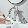 POIQIHY robinet de lavabo cygne monté sur le pont – vue 5