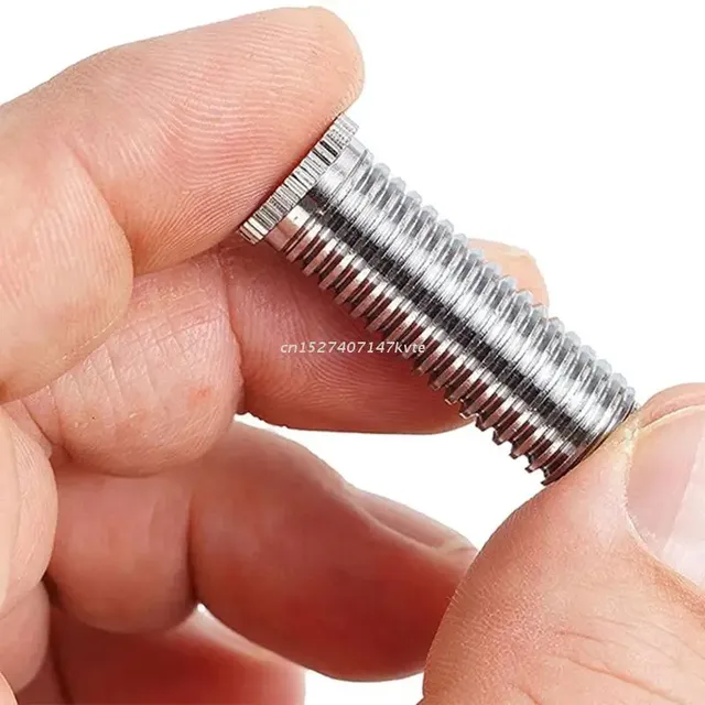 Vis filetée cylindrique cuivre électroplaqué argenté… – vue 5