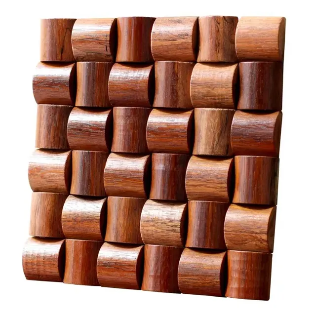 Panneaux muraux décoratifs en mosaïque de bois – vue 2
