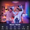 Plafonnier Led intelligent 24W lustre rond 30W Audio… – vue 2