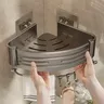 Étagère de salle de bain noire pour douche – vue 6