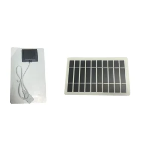 Panneau de chargeur solaire USB 5V 2W, avec sortie USB, Source d&rsquo;alimentation polyvalente, système solaire Portable, haute efficacité, polyvalent