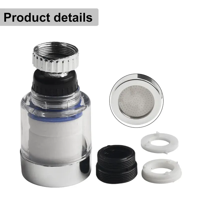 Filtre aérateur robinet cuisine compact chromé plastique… – vue 3