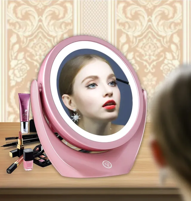 Miroir maquillage rond double face grossissant 5x 1x…