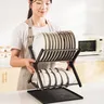 Rangement de vaisselle de cuisine en acier inoxydable – vue 1