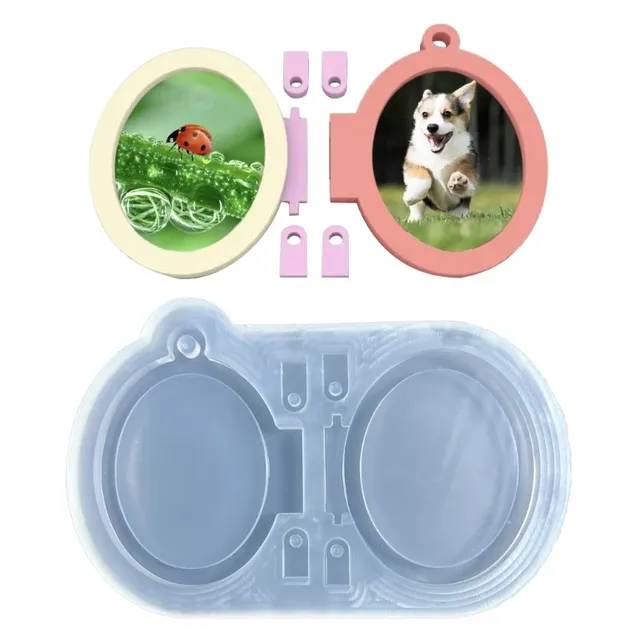 Moule en résine de Silicone ovale/cœur – vue 5