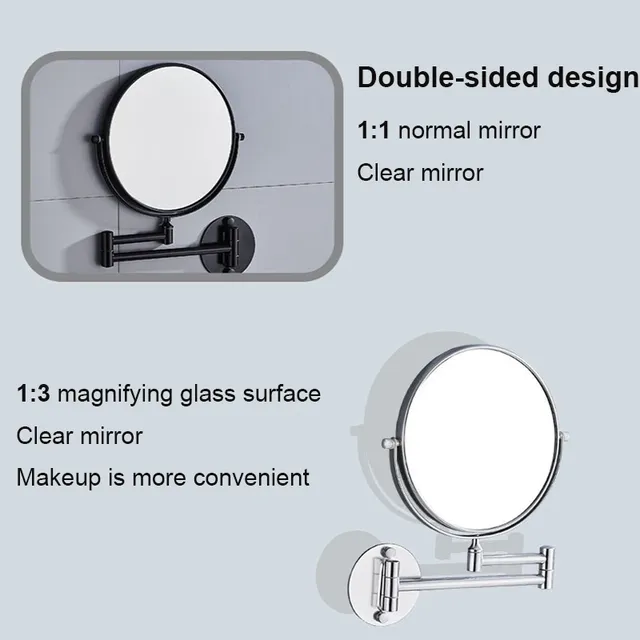 Miroir mural grossissant de 8 pouces – vue 4