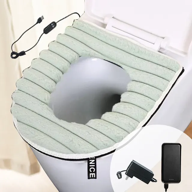 Juste de siège de toilette universelle chauffante USB – vue 2