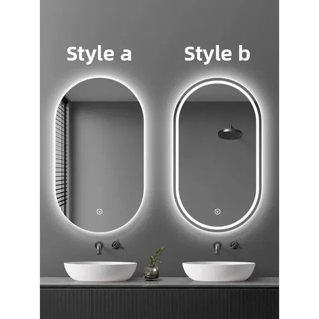 Miroir de salle de bain intelligent ovale – vue 5