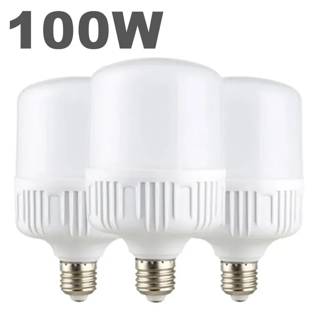 100W E27 LED vis bouche lumière 220V haute luminosité…