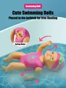 1 pièces 6 pouces Mini poupée de natation enfants salle… – vue 3