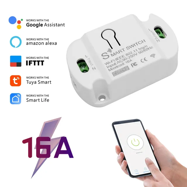 Commutateur intelligent WiFi Tuya avec minuterie et… – vue 2