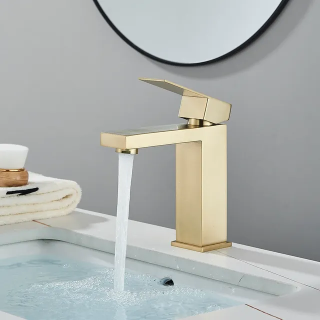 Robinet de lavabo en Nickel brossé – vue 4