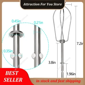 Vente chaude W10490648 mélangeur à main Turbo batteurs pour Kitchenaid mélangeur aide remplace-mélange de soupes, Smoothies, Shakes, œufs blancs, 2