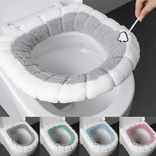 Coussinets de couverture de siège de toilette