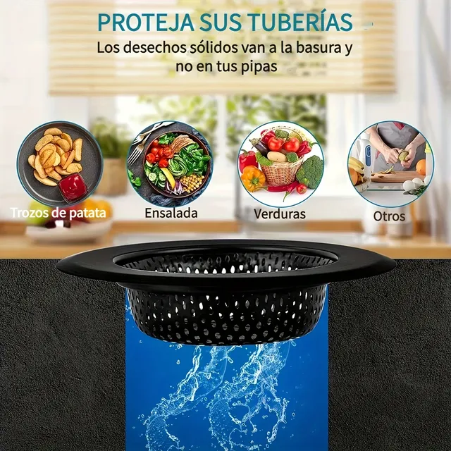 Filtre d'évier de cuisine en acier inoxydable – vue 4