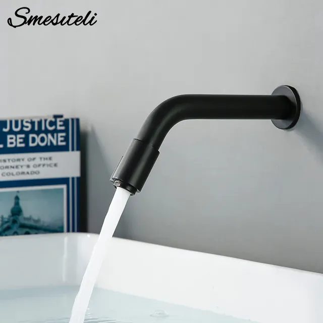 Robinet d'eau froide noir mat – vue 2