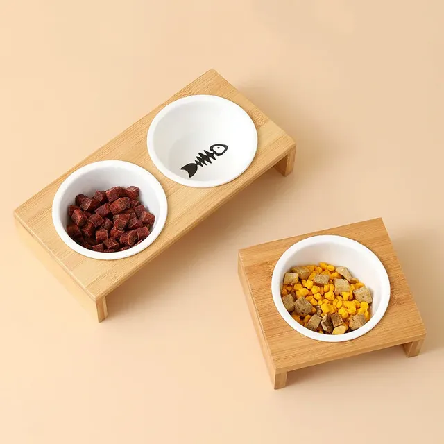 Chat et chien de compagnie Double bol bol simple bol en… – vue 2